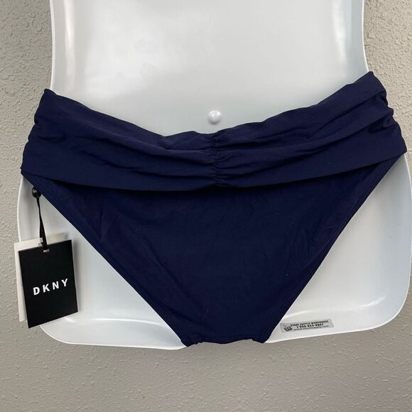 NWT DKNY Navy Blue Bikini Bottoms Sizes XS, S, M, or L - Picture 2 of 3